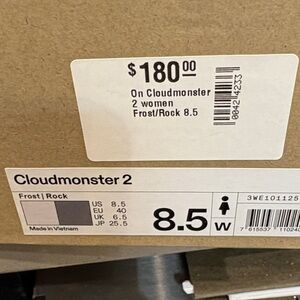 On Running Cloudmonster 2 - Frost and Rock
